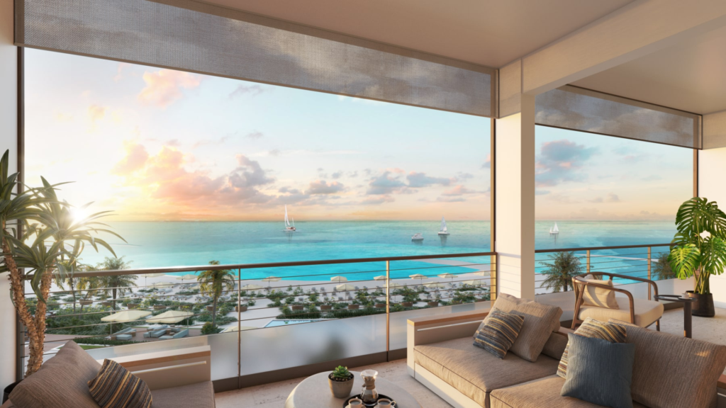 View from a condo balcony at The Loren Turks & Caicos.